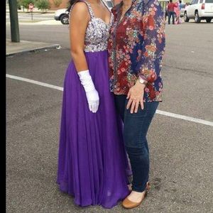 Purple prom dress
